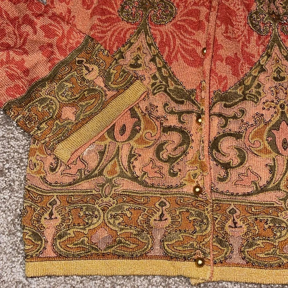 Vintage Susan Bristol cardigan beaded boho grandma, size small.  A - Picture 2 of 6